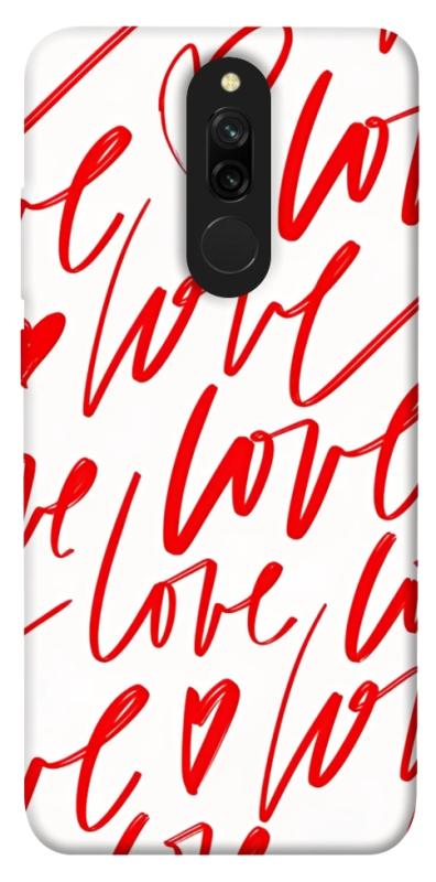 Чехол itsPrint Love handwriting для Xiaomi Redmi 8, любовь, купить оптом с доставкой