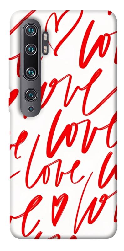 Чехол itsPrint Love handwriting для Xiaomi Mi Note 10 / Note 10 Pro / Mi CC9 Pro, любовь, купить оптом с доставкой