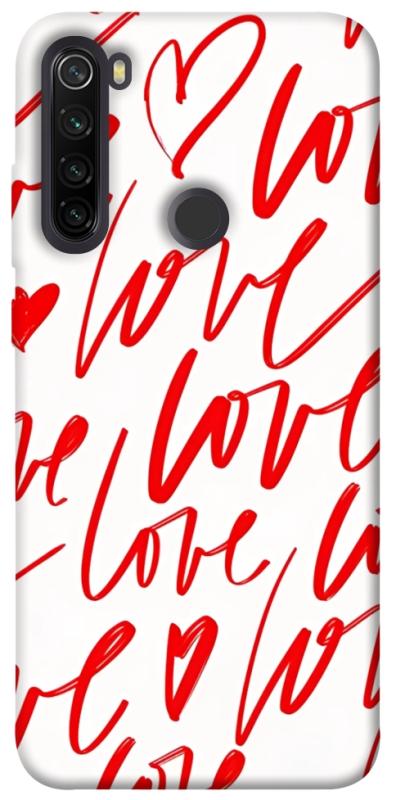 Чехол itsPrint Love handwriting для Xiaomi Redmi Note 8T, любовь, купить оптом с доставкой