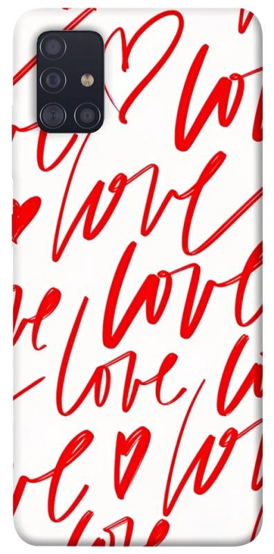 Чехол itsPrint Love handwriting для Samsung Galaxy A51, любовь, купить оптом с доставкой