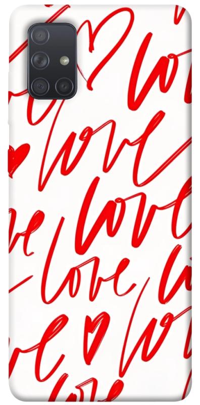 Чехол itsPrint Love handwriting для Samsung Galaxy A71, любовь, купить оптом с доставкой