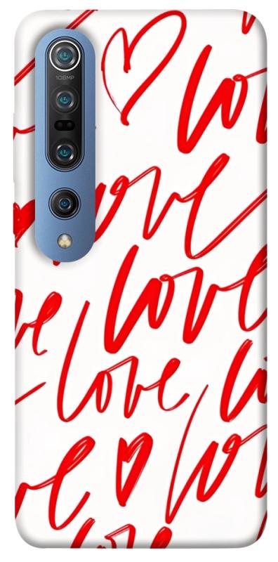 Чехол itsPrint Love handwriting для Xiaomi Mi 10 / Mi 10 Pro, любовь, купить оптом с доставкой
