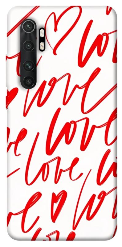 Чехол itsPrint Love handwriting для Xiaomi Mi Note 10 Lite, любовь, купить оптом с доставкой