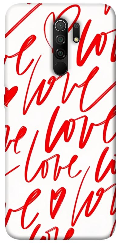 Чехол itsPrint Love handwriting для Xiaomi Redmi 9, любовь, купить оптом с доставкой