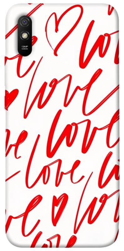 Чехол itsPrint Love handwriting для Xiaomi Redmi 9A, любовь, купить оптом с доставкой