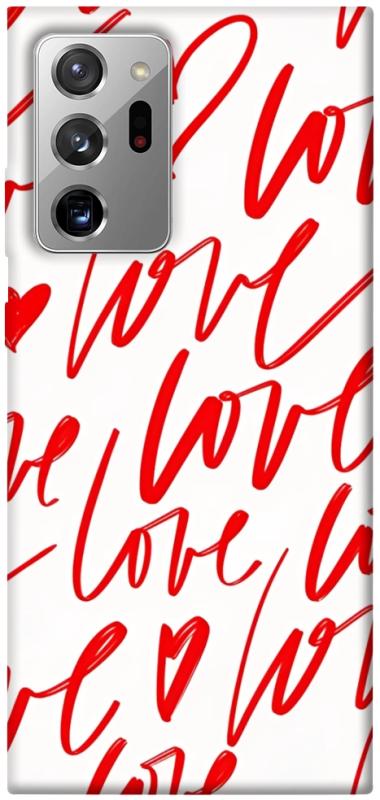 Чехол itsPrint Love handwriting для Samsung Galaxy Note 20 Ultra, любовь, купить оптом с доставкой