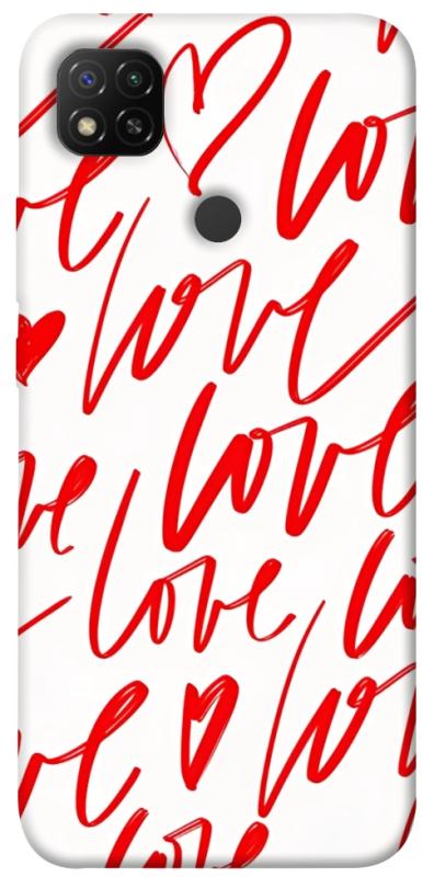 Чехол itsPrint Love handwriting для Xiaomi Redmi 9C, любовь, купить оптом с доставкой
