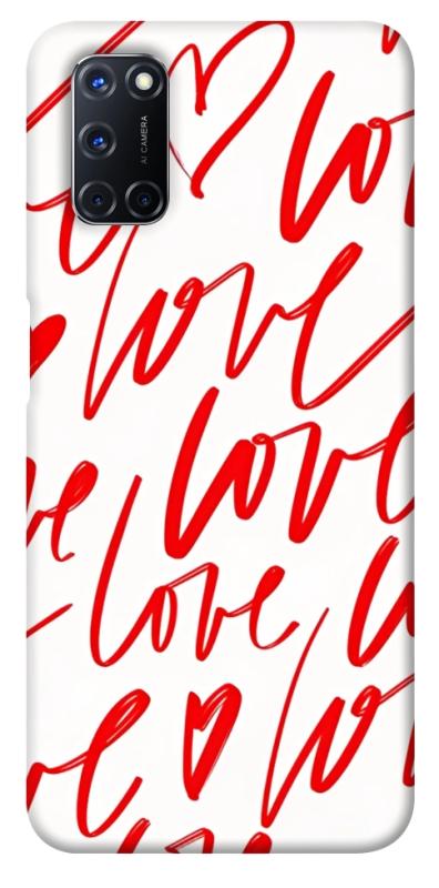 Чехол itsPrint Love handwriting для Oppo A52 / A72 / A92, любовь, купить оптом с доставкой