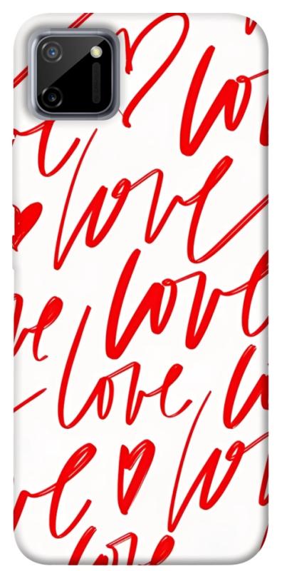Чехол itsPrint Love handwriting для Realme C11, любовь, купить оптом с доставкой