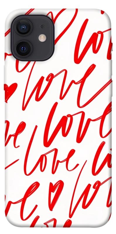 Чехол itsPrint Love handwriting для Apple iPhone 12 Pro (6.1"), любовь, купить оптом с доставкой