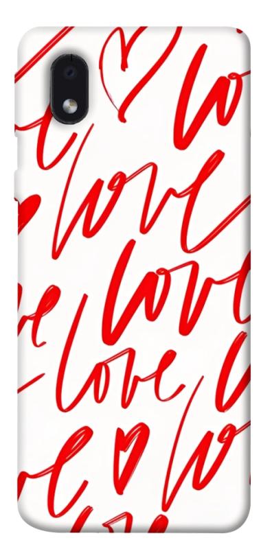 Чехол itsPrint Love handwriting для Samsung Galaxy M01 Core / A01 Core, любовь, купить оптом с доставкой