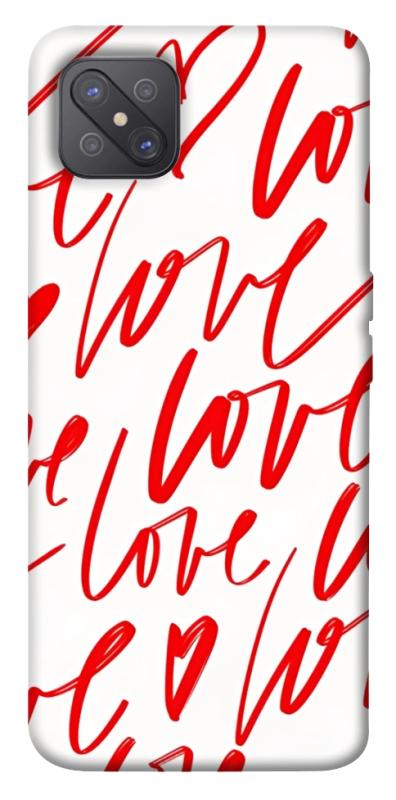 Чехол itsPrint Love handwriting для Oppo A92s, любовь, купить оптом с доставкой