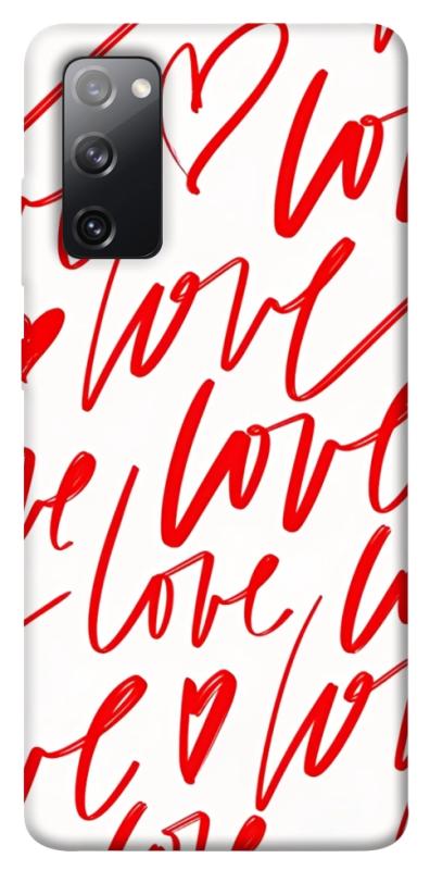 Чехол itsPrint Love handwriting для Samsung Galaxy S20 FE, любовь, купить оптом с доставкой