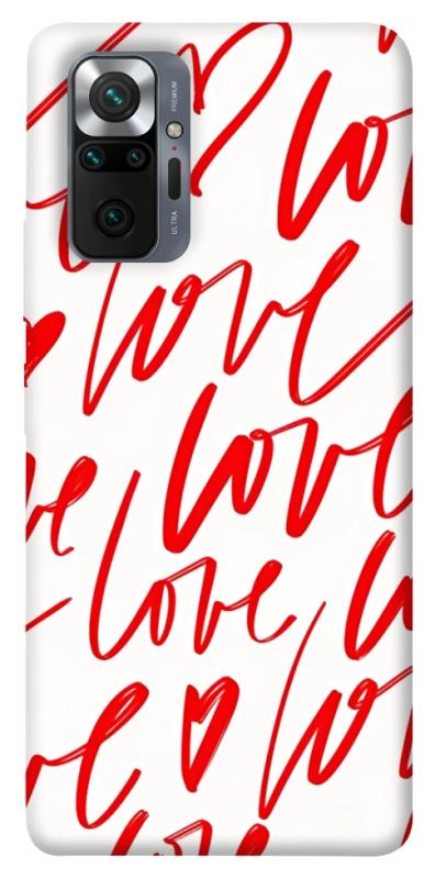 Чехол itsPrint Love handwriting для Xiaomi Redmi Note 10 Pro, любовь, купить оптом с доставкой