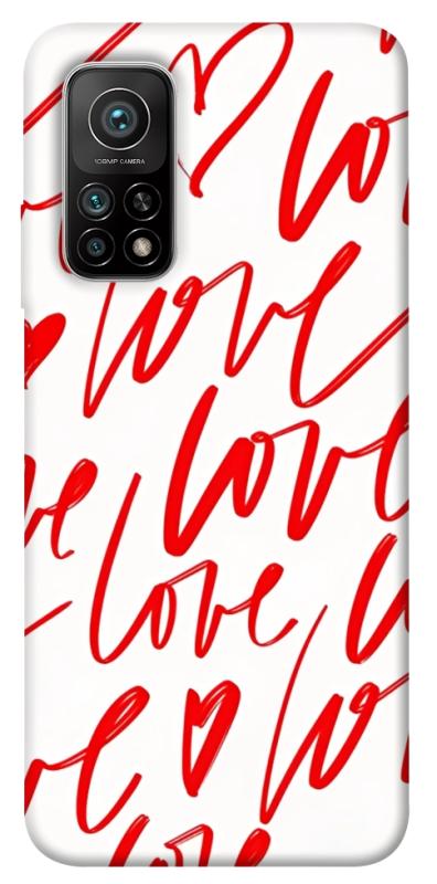 Чехол itsPrint Love handwriting для Xiaomi Mi 10T, любовь, купить оптом с доставкой
