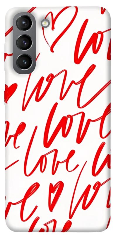 Чехол itsPrint Love handwriting для Samsung Galaxy S21, любовь, купить оптом с доставкой