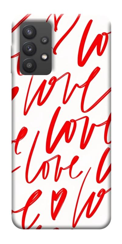 Чехол itsPrint Love handwriting для Samsung Galaxy A32 (A326B) 5G, любовь, купить оптом с доставкой