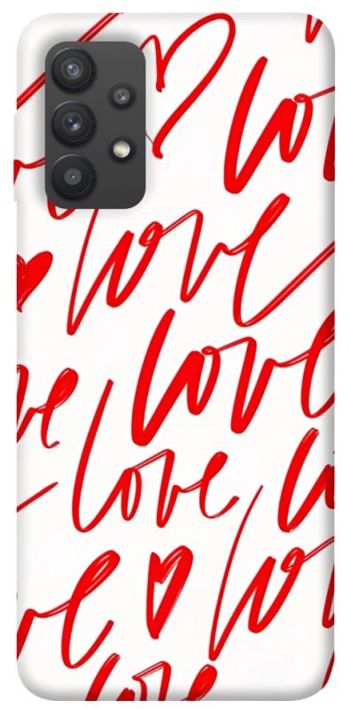 Чехол itsPrint Love handwriting для Samsung Galaxy A32 (A325F) 4G, любовь, купить оптом с доставкой