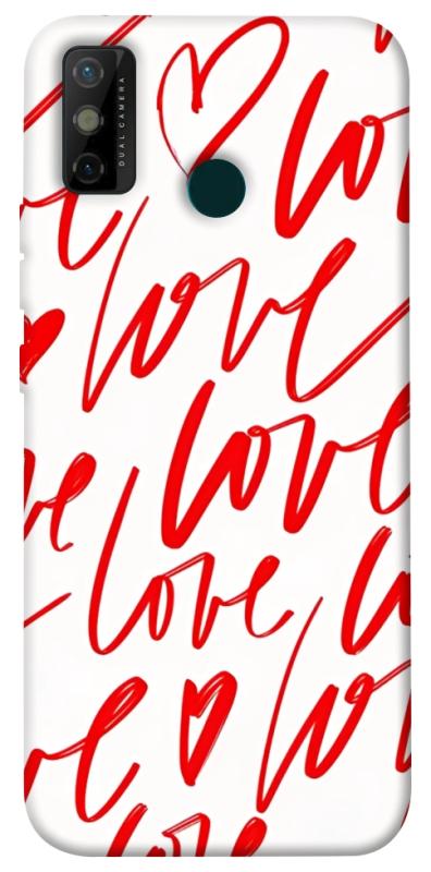 Чехол itsPrint Love handwriting для TECNO Spark 6 Go, любовь, купить оптом с доставкой