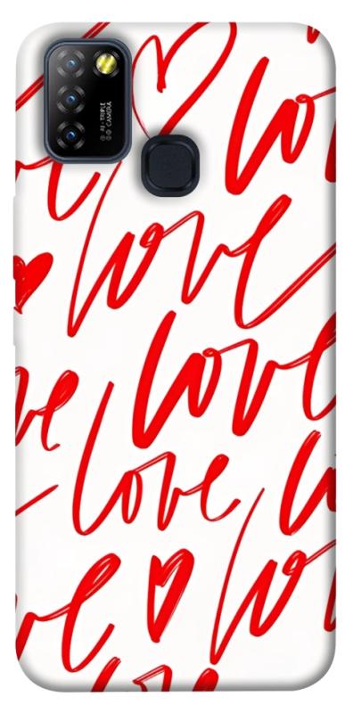 Чехол itsPrint Love handwriting для Infinix Hot 10 Lite, любовь, купить оптом с доставкой