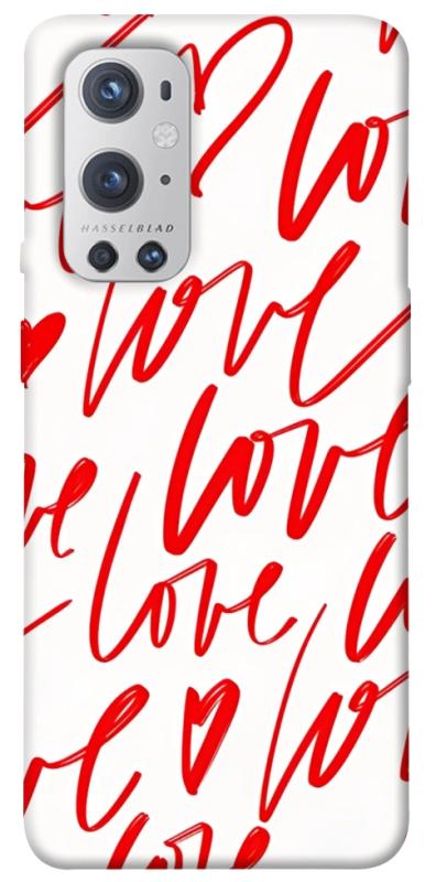 Чехол itsPrint Love handwriting для OnePlus 9 Pro, любовь, купить оптом с доставкой