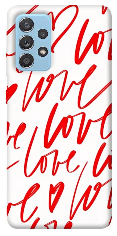 Чехол itsPrint Love handwriting для Samsung Galaxy A52 4G / A52 5G, любовь, купить оптом с доставкой