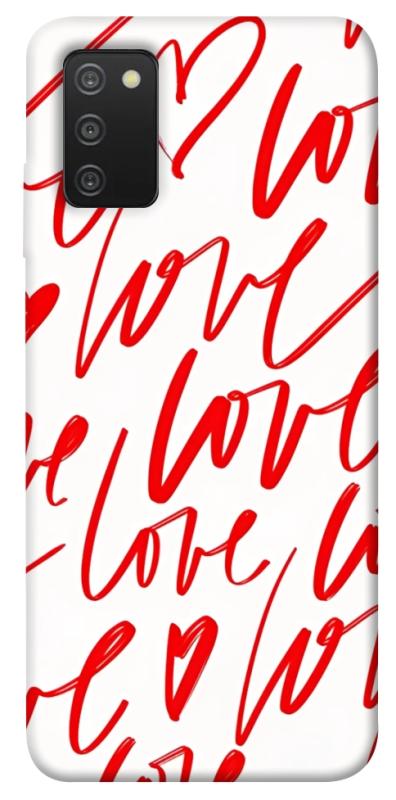 Чехол itsPrint Love handwriting для Samsung Galaxy A03s, любовь, купить оптом с доставкой