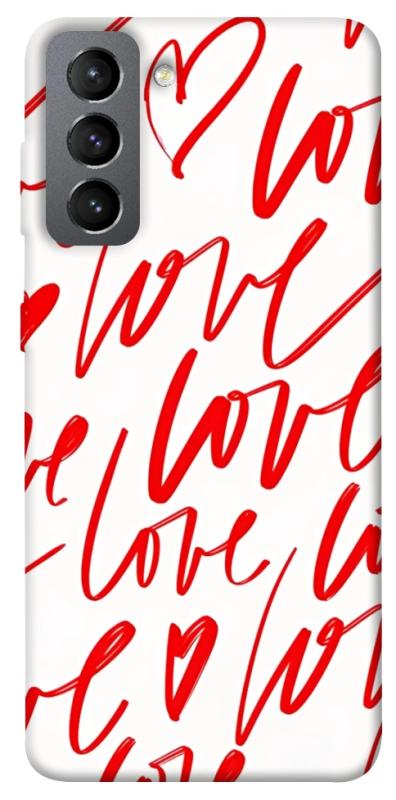 Чехол itsPrint Love handwriting для Samsung Galaxy S21 FE, любовь, купить оптом с доставкой