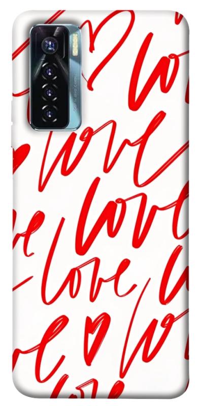 Чехол itsPrint Love handwriting для TECNO Camon 17 Pro, любовь, купить оптом с доставкой