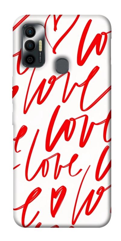Чехол itsPrint Love handwriting для TECNO Spark 7, любовь, купить оптом с доставкой