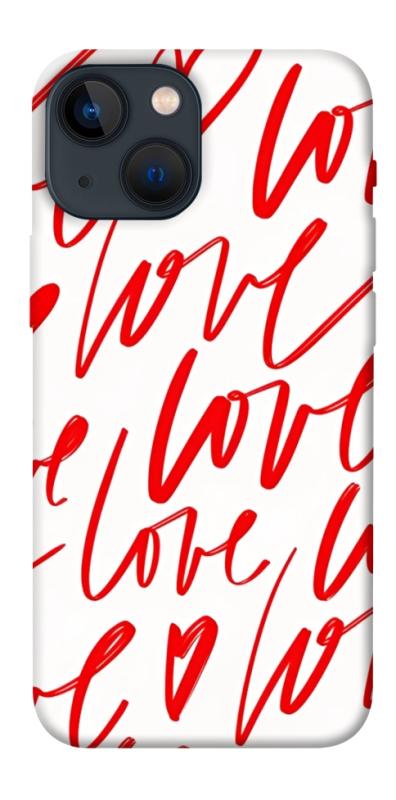 Чохол itsPrint Love handwriting для Apple iPhone 13 mini (5.4"), кохання, купити оптом з доставкою