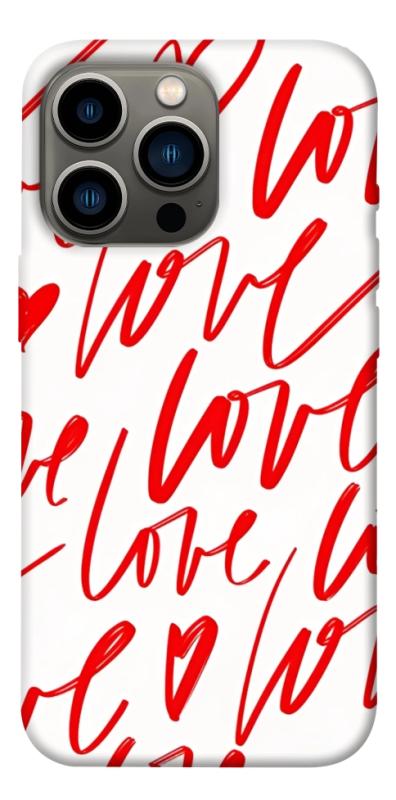 Чехол itsPrint Love handwriting для Apple iPhone 13 Pro (6.1"), любовь, купить оптом с доставкой
