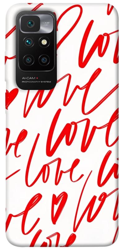 Чехол itsPrint Love handwriting для Xiaomi Redmi 10, любовь, купить оптом с доставкой