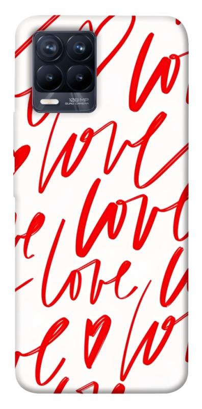 Чохол itsPrint Love handwriting для Realme 8, кохання, купити оптом з доставкою