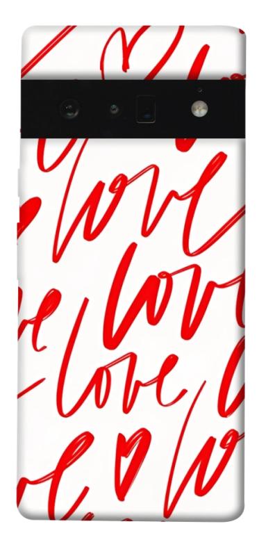 Чехол itsPrint Love handwriting для Google Pixel 6 Pro, любовь, купить оптом с доставкой