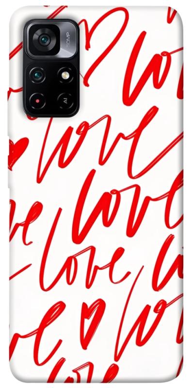 Чехол itsPrint Love handwriting для Xiaomi Poco M4 Pro 5G, любовь, купить оптом с доставкой