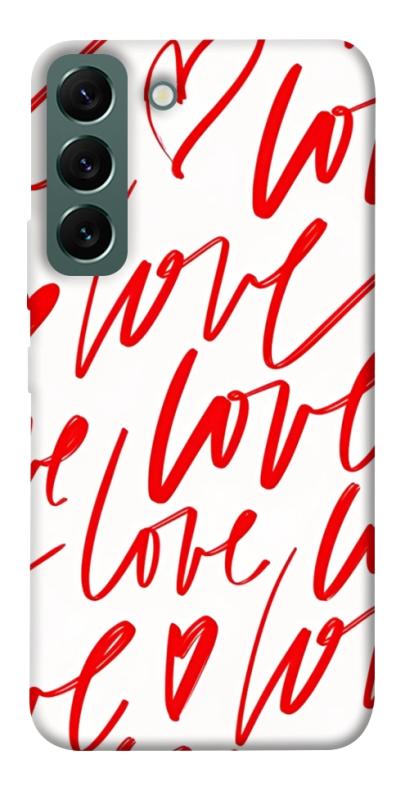 Чехол itsPrint Love handwriting для Samsung Galaxy S22, любовь, купить оптом с доставкой