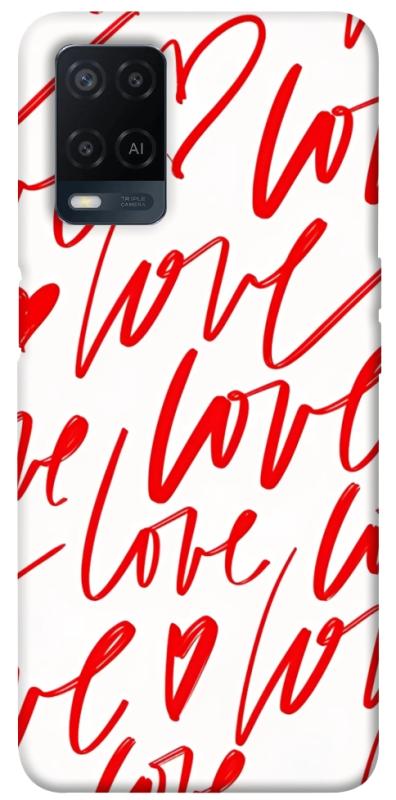 Чехол itsPrint Love handwriting для Oppo A16s / A16, любовь, купить оптом с доставкой
