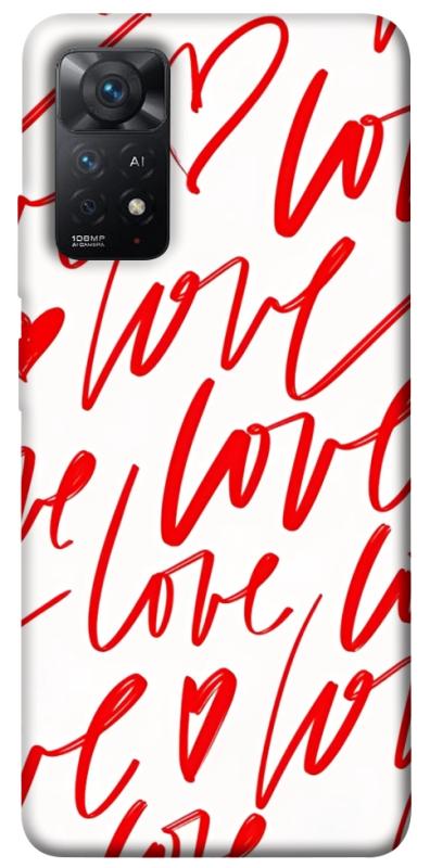 Чохол itsPrint Love handwriting для Xiaomi Redmi Note 11 Pro 4G/5G, кохання, купити оптом з доставкою