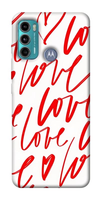 Чохол itsPrint Love handwriting для Motorola Moto G60, кохання, купити оптом з доставкою