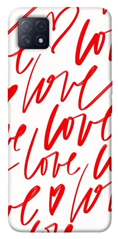 Чехол itsPrint Love handwriting для Oppo A72 5G / A73 5G, любовь, купить оптом с доставкой