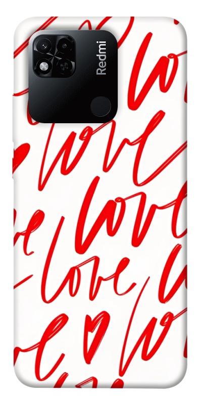 Чехол itsPrint Love handwriting для Xiaomi Redmi 10A, любовь, купить оптом с доставкой