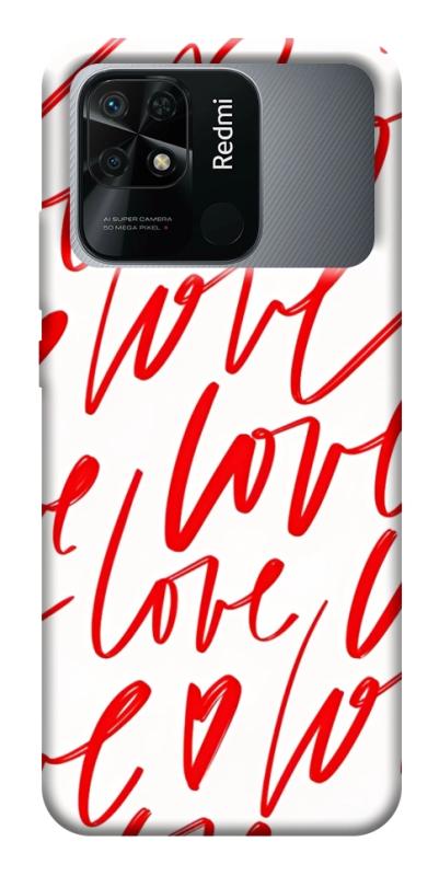 Чехол itsPrint Love handwriting для Xiaomi Redmi 10C, любовь, купить оптом с доставкой