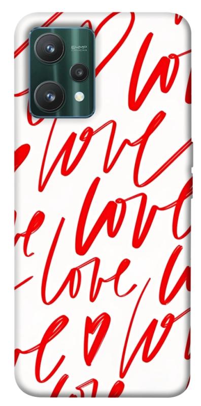 Чехол itsPrint Love handwriting для Realme 9 Pro, любовь, купить оптом с доставкой