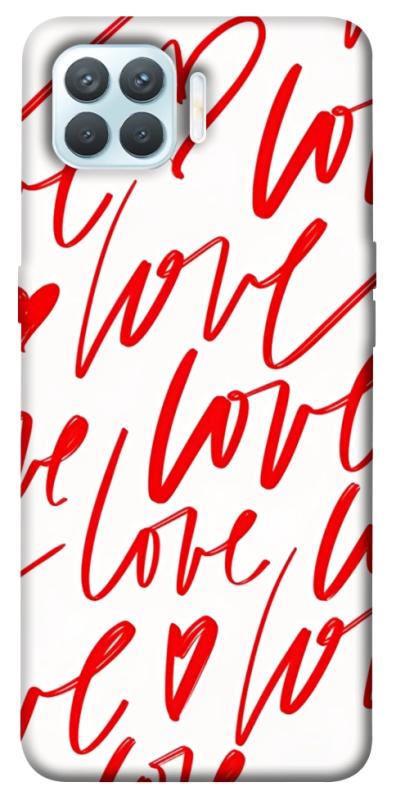 Чехол itsPrint Love handwriting для Oppo F17 Pro, любовь, купить оптом с доставкой