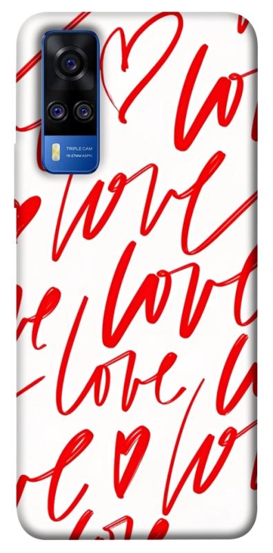 Чехол itsPrint Love handwriting для Vivo Y51a, любовь, купить оптом с доставкой