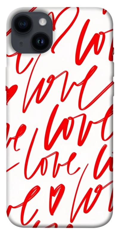Чохол itsPrint Love handwriting для Apple iPhone 14 Plus (6.7"), кохання, купити оптом з доставкою
