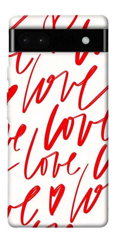 Чехол itsPrint Love handwriting для Google Pixel 6a, любовь, купить оптом с доставкой