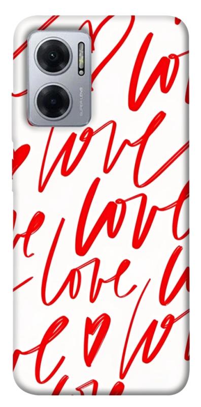 Чехол itsPrint Love handwriting для Xiaomi Redmi Note 11E, любовь, купить оптом с доставкой