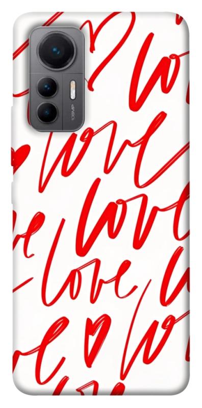 Чехол itsPrint Love handwriting для Xiaomi 12 Lite, любовь, купить оптом с доставкой